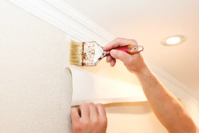 Pose de papier peint à Villecelin — revêtements muraux et toiles de verre